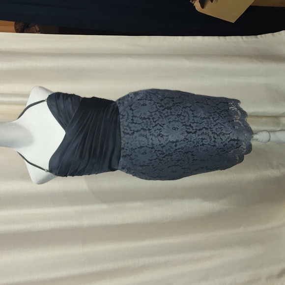 Gorgeous Graphite Strapless Dress - Picture 1 of 16